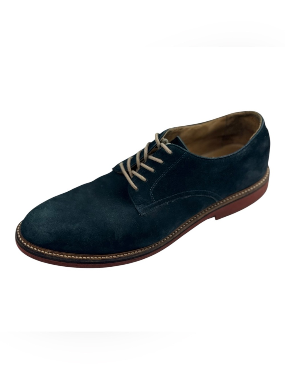 Men's Navy Blue Genuine Suede Derby Shoes 1901 Nordstrom Size 11.5 M Lace Up